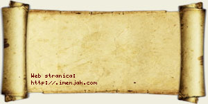 Jovana Adamović vizit kartica